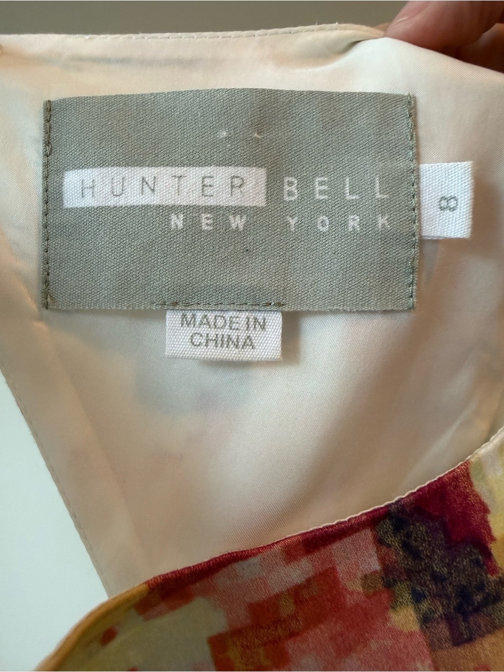 Hunter Bell New York Fit & Flare Dress Size 8 | Abstract Floral Print | VGUC - Picture 4 of 5